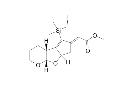 (3bR,7aS,8aR)-Methyl [3-(iodomethyldimethylsilyl)-3b,4,5,6,7a,8a-hexahydro-1H-7,8-dioxacyclopenta[a]inden-2-ylidene]acetate