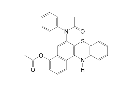 N-(5-HYDROXY-12H-BENZO[a]PHENOTHIAZIN-6-YL)ACETANILIDE, ACETATE (ESTER)