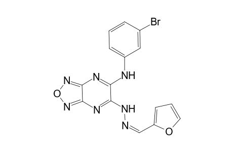 6-N-(3-bromophenyl)-5-N-[(Z)-furan-2-ylmethylideneamino]-[1,2,5]oxadiazolo[3,4-b]pyrazine-5,6-diamine