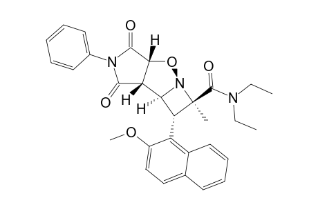 #8C;(+/-)-(3A-A,6-A,7-B,7A-B,7B-A)-N,N-DIETHYLOCTAHYDRO-7-(2-METHOXYNAPHTHALENYL)-6-METHYL-1,3-DIOXO-2-PHENYLAZETO-[1,2-B]-PYRROLO-[3,4-D]-ISOXAZOLE-6-CARBOXAM