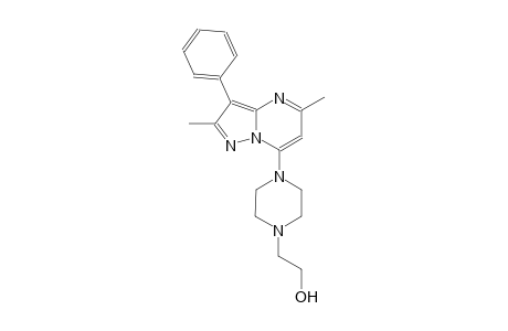 2-[4-(2,5-dimethyl-3-phenylpyrazolo[1,5-a]pyrimidin-7-yl)-1-piperazinyl]ethanol