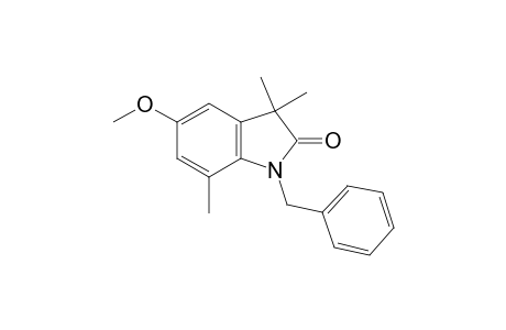 1-benzyl-5-methoxy-3,3,7-trimethyl-indolin-2-one