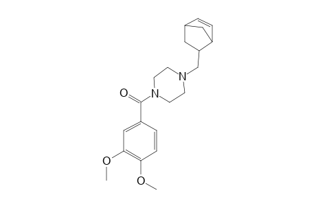 (4-Bicyclo[2.2.1]hept-5-en-2-ylmethylpiperazin-1-yl)-(3,4-dimethoxyphenyl)methanone