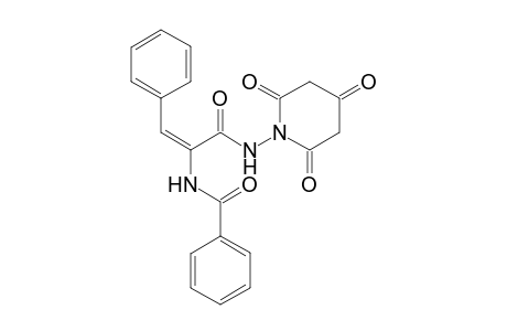 (E)-N-(3-oxo-1-Phenyl-3-(2,4,6-trioxopiperidin-1-ylamino)prop-1-en-2-yl)benzamide
