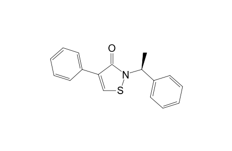 2-(S)-.alpha.-Methylbenzyl-4-(phenyl)-1,2-isothiazole-3-one
