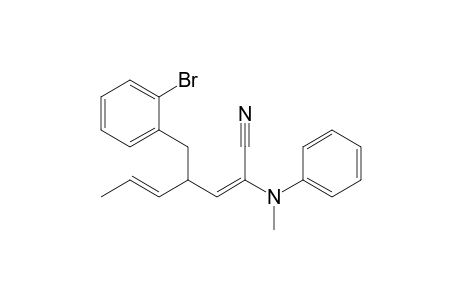 (2E,5E)-4-(2-bromobenzyl)-2-(N-methylanilino)hepta-2,5-dienenitrile