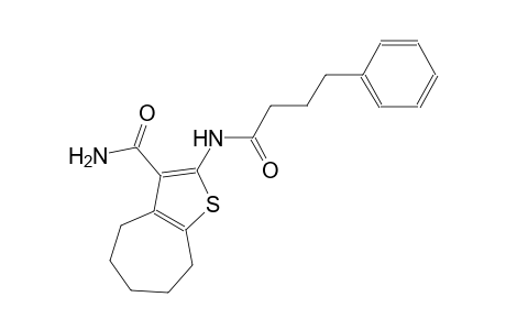 2-[(4-phenylbutanoyl)amino]-5,6,7,8-tetrahydro-4H-cyclohepta[b]thiophene-3-carboxamide