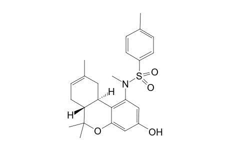 (-)-1-(methyl-tosyl-amino)-3-hydroxy-6,6,9-trimethyl-6a,10a-trans-6a,7,10,70a-tetrahydro-6H-dibenzo[b,d]pyran