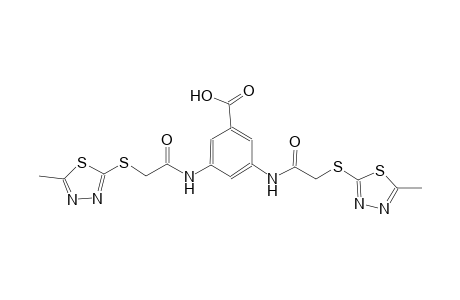 3,5-bis({[(5-methyl-1,3,4-thiadiazol-2-yl)sulfanyl]acetyl}amino)benzoic acid