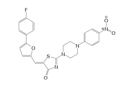 (5Z)-5-{[5-(4-fluorophenyl)-2-furyl]methylene}-2-[4-(4-nitrophenyl)-1-piperazinyl]-1,3-thiazol-4(5H)-one
