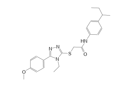 N-(4-sec-butylphenyl)-2-{[4-ethyl-5-(4-methoxyphenyl)-4H-1,2,4-triazol-3-yl]sulfanyl}acetamide