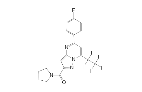 5-(4-fluorophenyl)-7-(1,1,2,2,2-pentafluoroethyl)-2-(1-pyrrolidinylcarbonyl)pyrazolo[1,5-a]pyrimidine