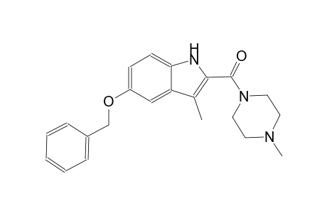 Benzyl 3-methyl-2-[(4-methyl-1-piperazinyl)carbonyl]-1H-indol-5-yl ether