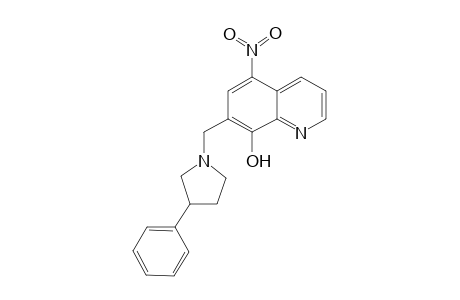 8-Quinolinol, 5-nitro-7-[(3-phenyl-1-pyrrolidinyl)methyl]-