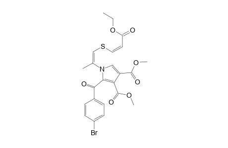 DIMETHYL_2-(PARA-BROMOBENZOYL)-1-[2-(2-ETHOXYCARBONYLVINYLSULFONYL)-1-METHYLVINYL]-PYRROLE-3,4-DICARBOXYLATE;Z-ISOMER
