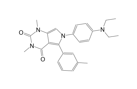 6-[4-(diethylamino)phenyl]-1,3-dimethyl-5-(3-methylphenyl)-1H-pyrrolo[3,4-d]pyrimidine-2,4(3H,6H)-dione