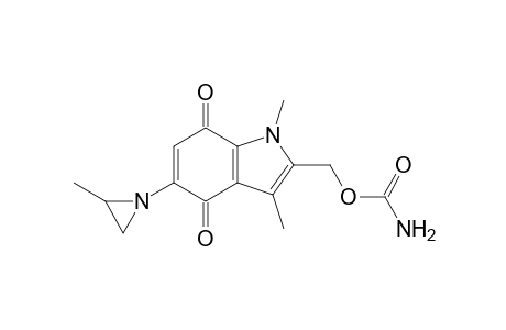 2-[(Carbamoyl)oxymethyl]-1,3-dimethyl-5-(2'-methylaziridinyl)-indole-4,7-dione