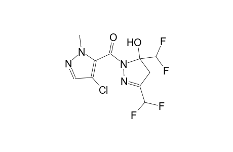 1-[(4-chloro-1-methyl-1H-pyrazol-5-yl)carbonyl]-3,5-bis(difluoromethyl)-4,5-dihydro-1H-pyrazol-5-ol