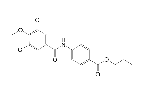 benzoic acid, 4-[(3,5-dichloro-4-methoxybenzoyl)amino]-, propyl ester