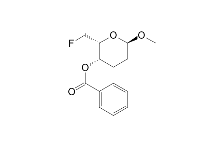 (+)-L-.alpha.-Methyl 4-O-Benzoyl-6-fluororhodinoside