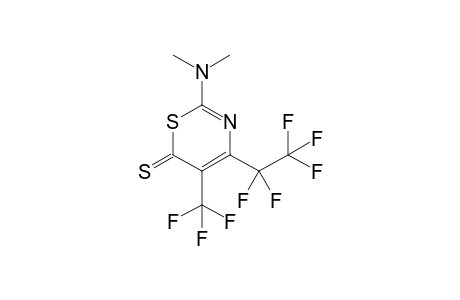 2-Dimethylamino-4-pentafluoroethyl-5-trifluoromethyl-6H-1,3-thiazine-6-thione