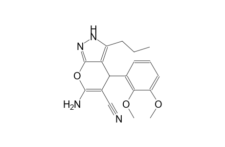 pyrano[2,3-c]pyrazole-5-carbonitrile, 6-amino-4-(2,3-dimethoxyphenyl)-2,4-dihydro-3-propyl-