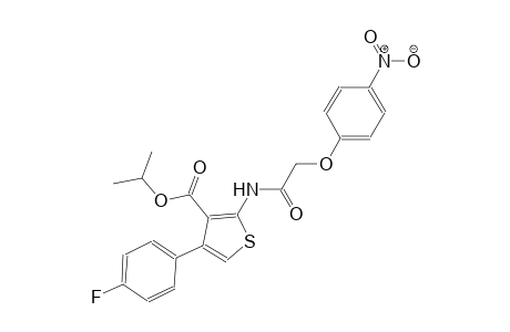 isopropyl 4-(4-fluorophenyl)-2-{[(4-nitrophenoxy)acetyl]amino}-3-thiophenecarboxylate