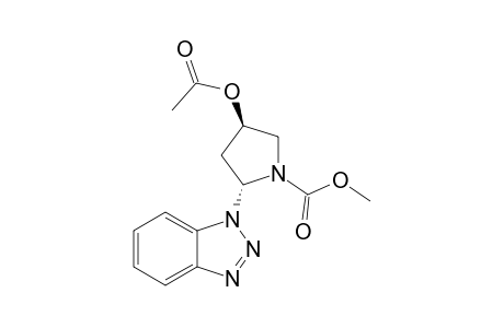 1-[(2R,4R)-4-Acetoxy-N-(methoxycarbonyl)-2-pyrrolidinyl]benzotriazole