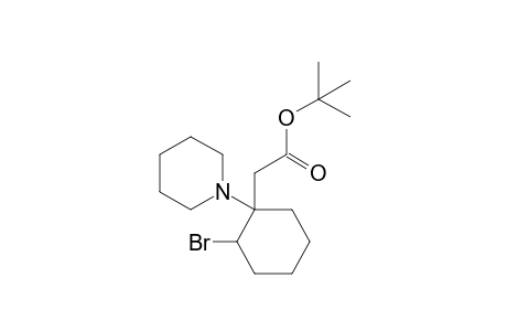 tert-Butyl 2-[2-bromo-1-(piperidin-1-yl)cyclohexenyl]acetate