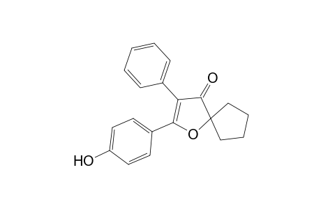 2-(4-Hydroxyphenyl)-3-phenyl-1-oxaspiro[4.4]non-2-en-4-one