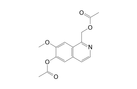 (6-acetoxy-7-methoxy-1-isoquinolyl)methyl acetate