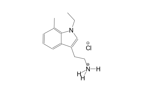 1H-indole-3-ethanaminium, 1-ethyl-7-methyl-, chloride