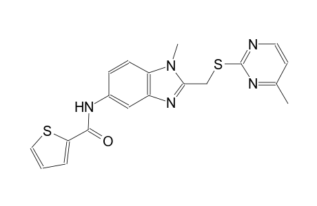 2-thiophenecarboxamide, N-[1-methyl-2-[[(4-methyl-2-pyrimidinyl)thio]methyl]-1H-benzimidazol-5-yl]-