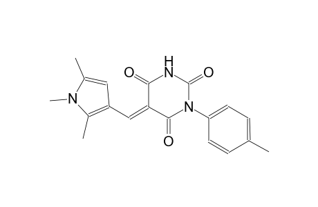 (5E)-1-(4-methylphenyl)-5-[(1,2,5-trimethyl-1H-pyrrol-3-yl)methylene]-2,4,6(1H,3H,5H)-pyrimidinetrione