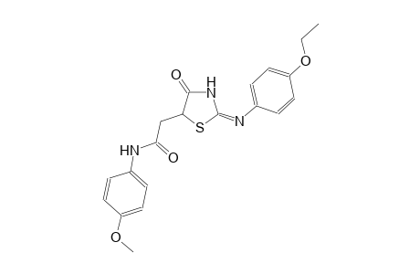 2-{(2E)-2-[(4-ethoxyphenyl)imino]-4-oxo-1,3-thiazolidin-5-yl}-N-(4-methoxyphenyl)acetamide
