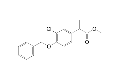 2-[4-(benzyloxy)-3-chlorophenyl]propionic acid, methyl ester