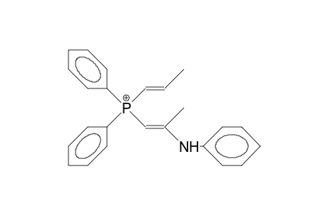(2-Anilino-1-propenyl)-diphenyl-(1-propenyl)-phosphonium cation