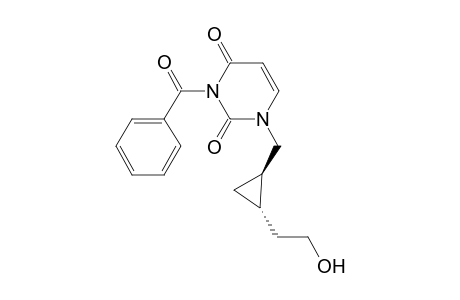 (+-)-3-Benzoyl-1-{[(1RS,2SR)-trans-2-(2-hydroxyethyl)cyclopropyl]methyl}-1,2,3,4-tetrahydro-2,4-pyrimidinedione
