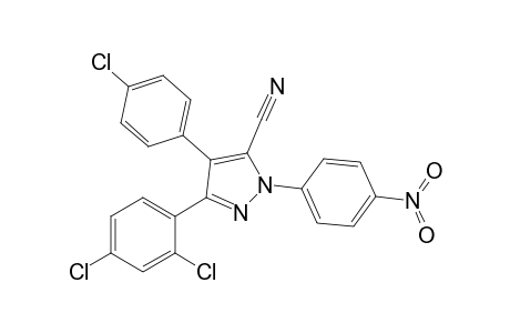 3-(2',4'-Dichlorophenyl)-1-(p-nitrophenyl)-4-(p'-chlorophenyl)-1H-pyrazole-5-carbonitrile
