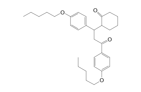 Cyclohexanone, 2-[3-oxo-1,3-bis[4-(pentyloxy)phenyl]propyl]-
