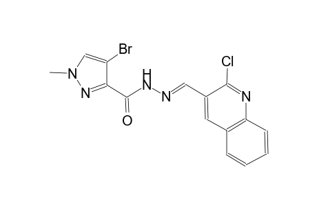 4-bromo-N'-[(E)-(2-chloro-3-quinolinyl)methylidene]-1-methyl-1H-pyrazole-3-carbohydrazide