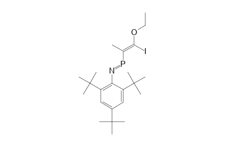 Z-3-METHYL-4-ETHOXY-1-(2,4,6-TRI-TERT.-BUTYLPHENYL)-4-IODO-1-AZAPHOSPHABUTA-1,3-DIENE