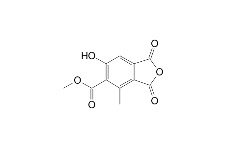6-Hydroxy-1,3-diketo-4-methyl-phthalan-5-carboxylic acid methyl ester