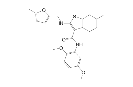 benzo[b]thiophene-3-carboxamide, N-(2,5-dimethoxyphenyl)-4,5,6,7-tetrahydro-6-methyl-2-[[(5-methyl-2-furanyl)methyl]amino]-