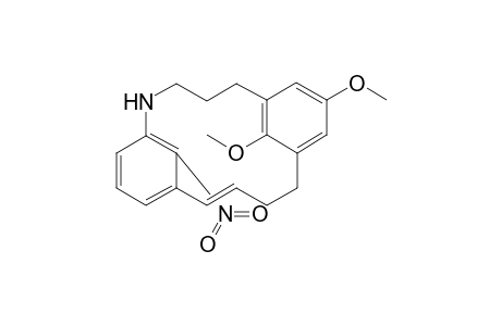 7,10-Dimethoxy-20-nitro-1-aza-[4.4]metacyclophan-13-ene