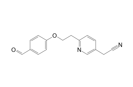 2-[6-[2-(4-formylphenoxy)ethyl]-3-pyridinyl]acetonitrile