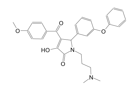 2H-pyrrol-2-one, 1-[3-(dimethylamino)propyl]-1,5-dihydro-3-hydroxy-4-(4-methoxybenzoyl)-5-(3-phenoxyphenyl)-