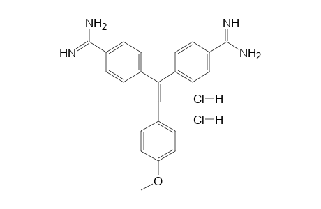 4,4'-(p-METHOXYSTYRYLIDENE)DIBENZAMIDINE, DIHYDROCHLORIDE