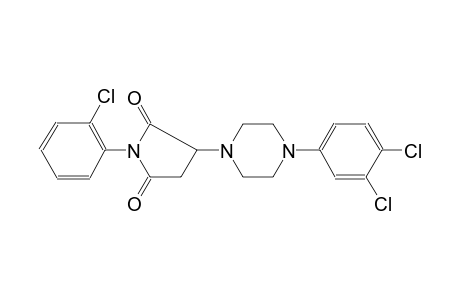 1-(2-chlorophenyl)-3-[4-(3,4-dichlorophenyl)-1-piperazinyl]-2,5-pyrrolidinedione