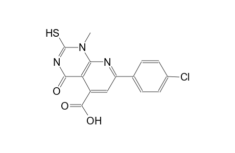 pyrido[2,3-d]pyrimidine-5-carboxylic acid, 7-(4-chlorophenyl)-1,4-dihydro-2-mercapto-1-methyl-4-oxo-